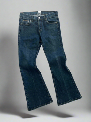 Dark Wash Denim Flares by Calvin Klein
