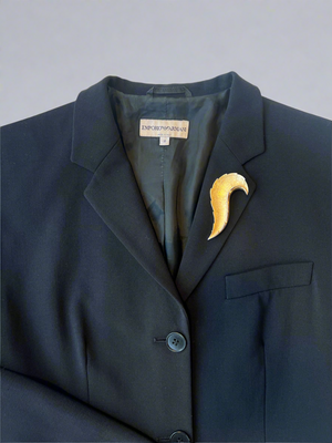 Black Wool Blazer by Emporio Armani