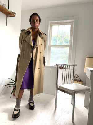 Khaki Trench Coat by CHAPS Ralph Lauren