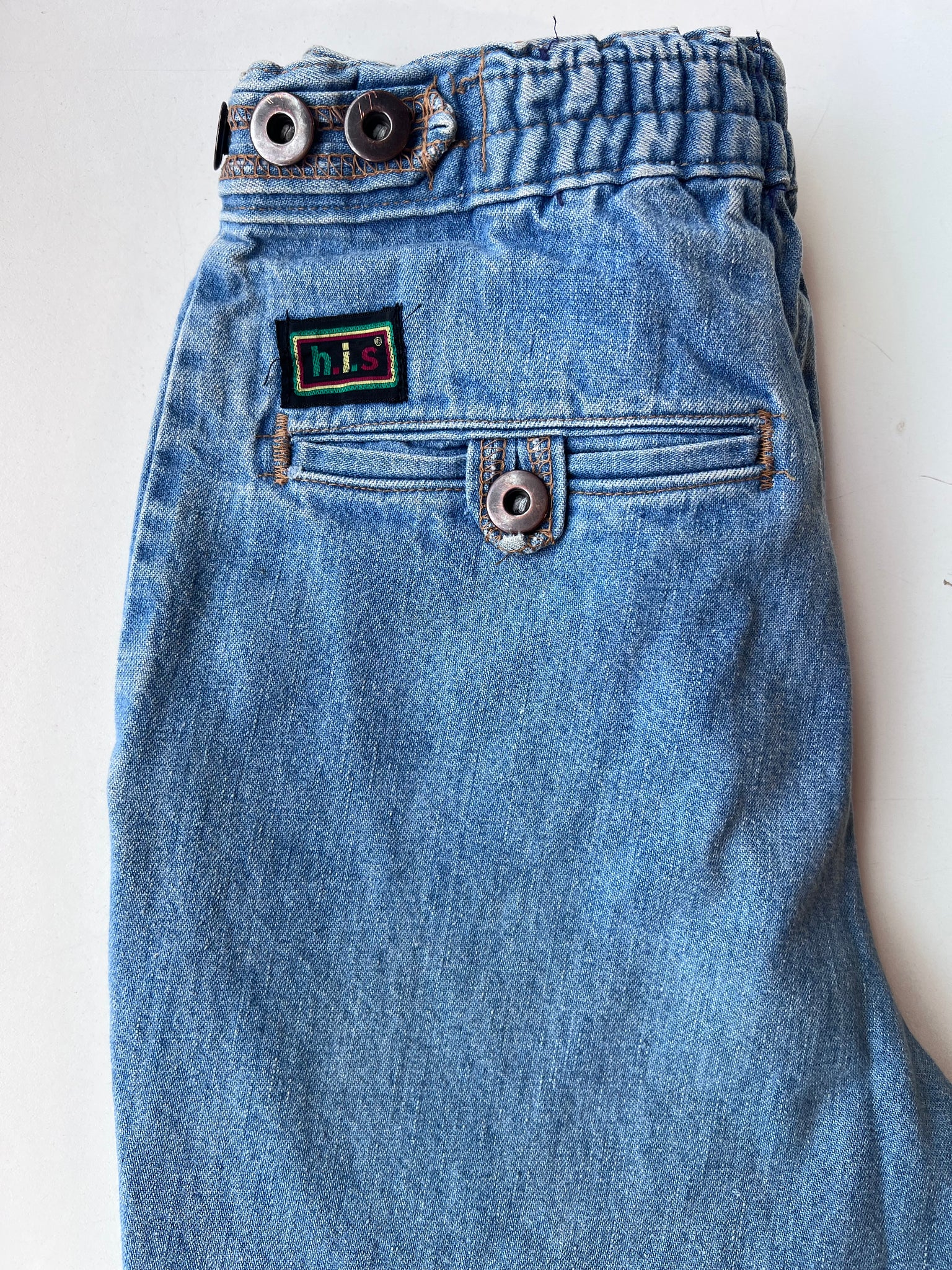 Light Wash Denim Flares