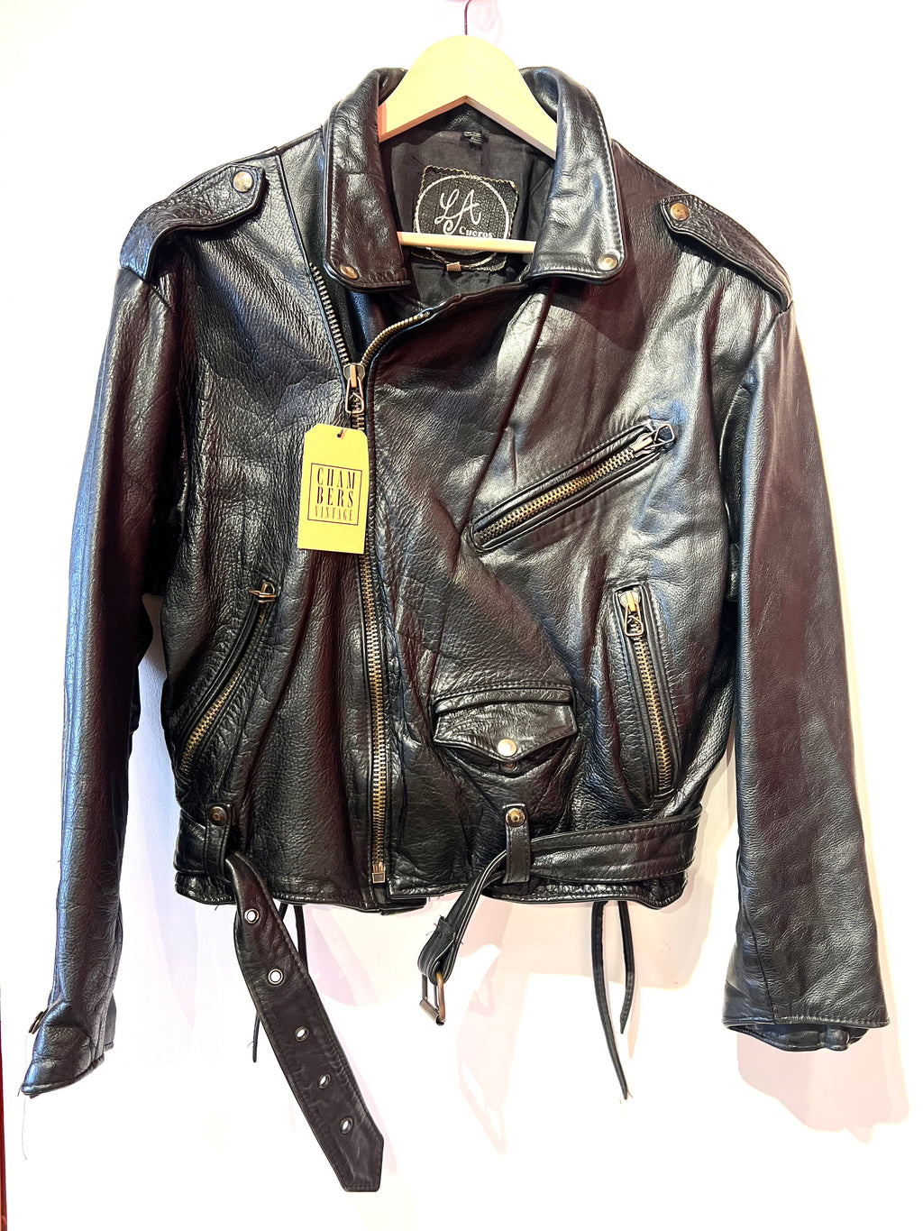 Black Leather Motorcycle Jacket