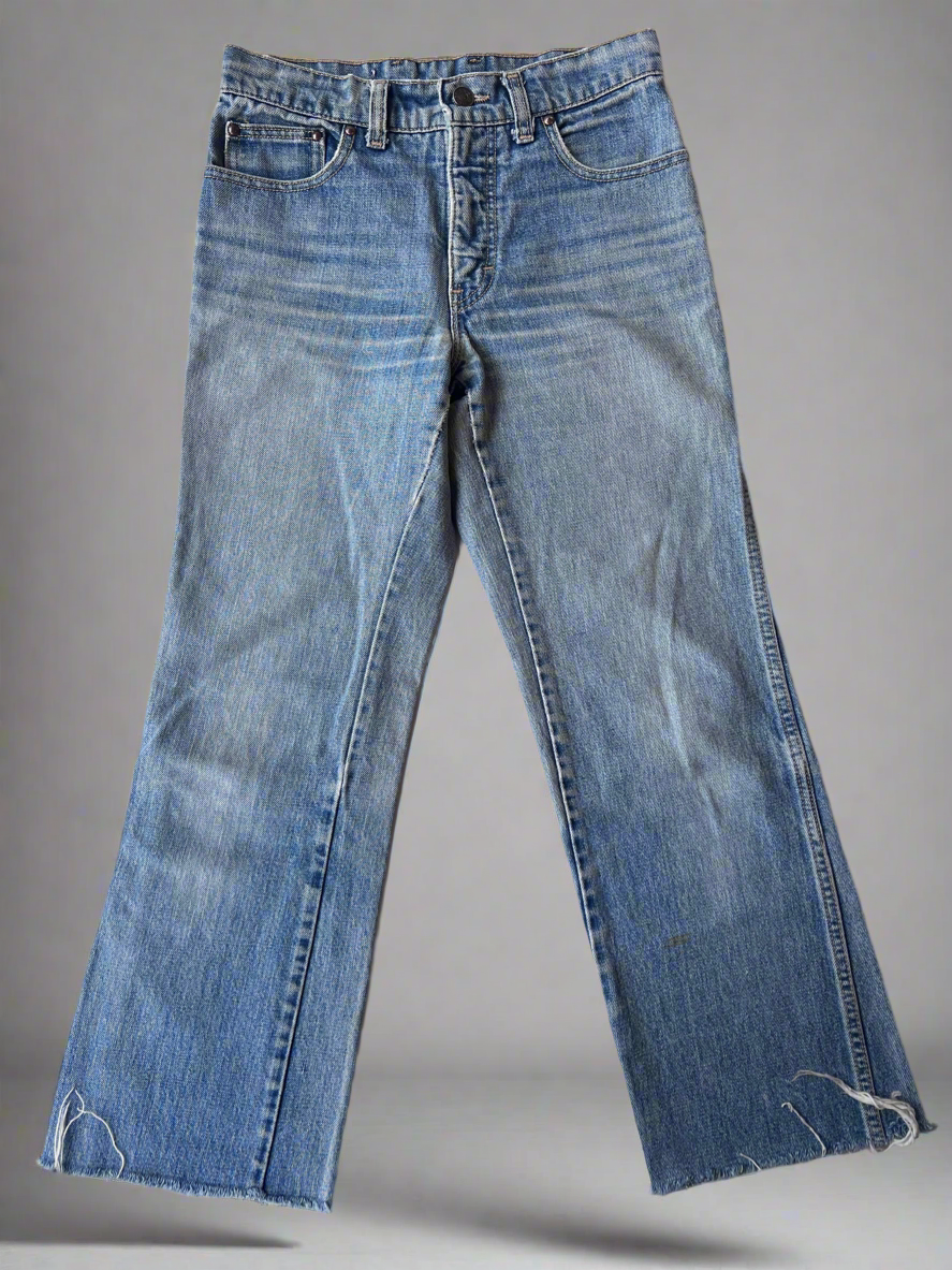Sasson Light Wash Denim 26”x 26”- 1970s
