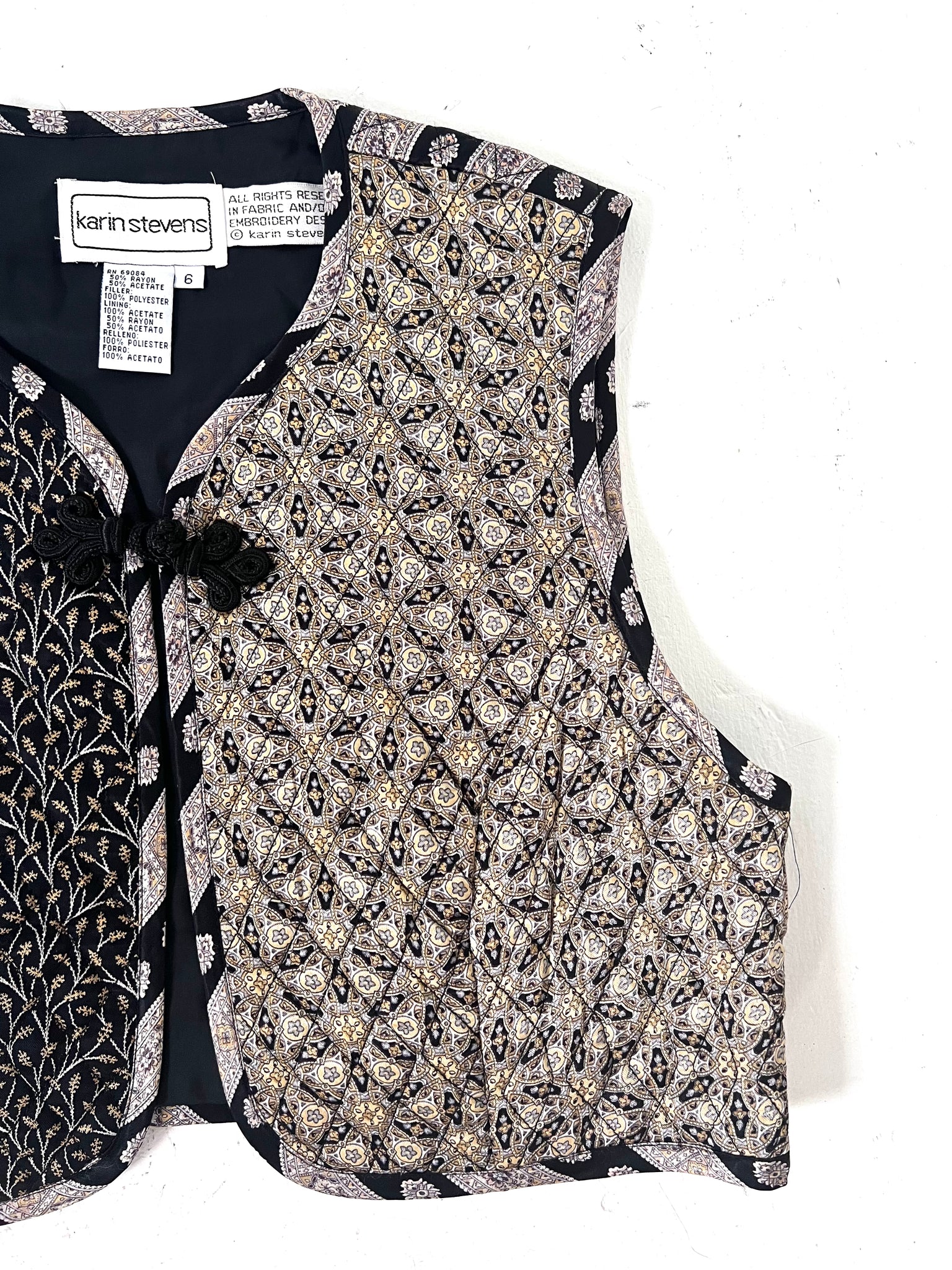 Paisley Print Bolero Vest