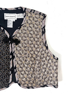 Paisley Print Bolero Vest