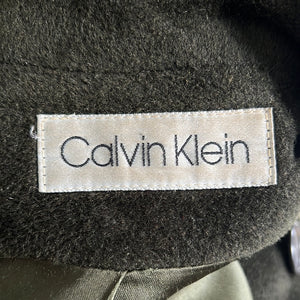 Deep Green Wool Coat by Calvin Klein