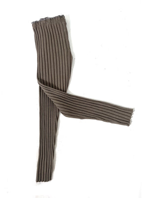 Olive Ribbed Knit Pant