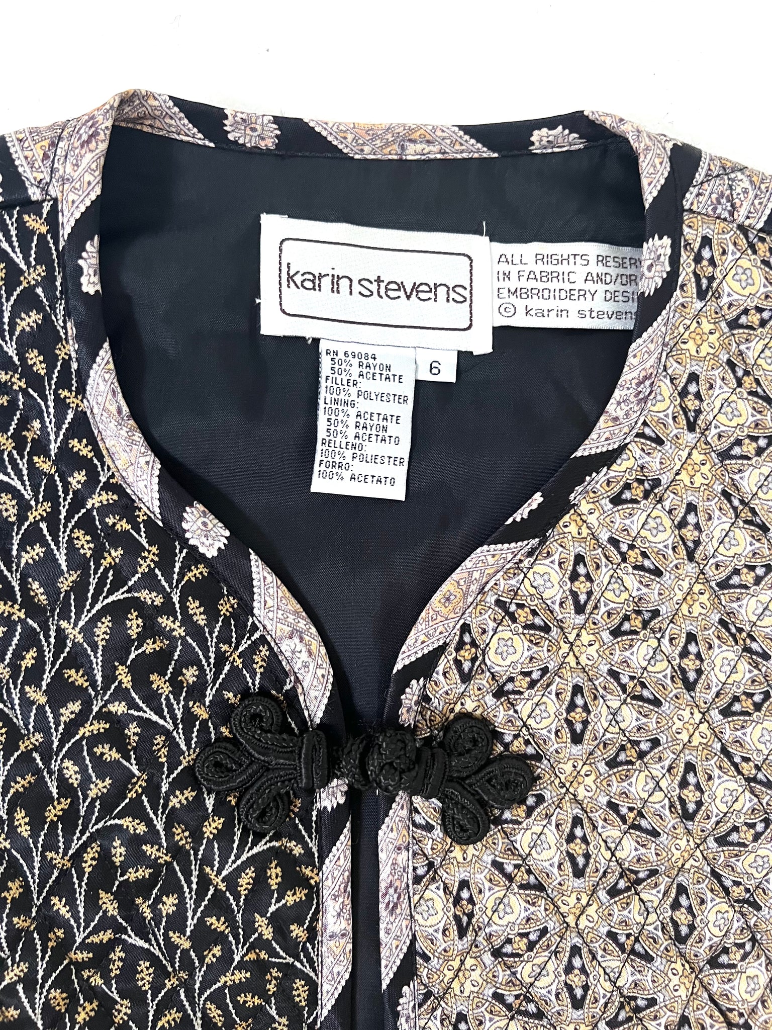 Paisley Print Bolero Vest