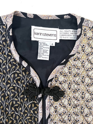 Paisley Print Bolero Vest