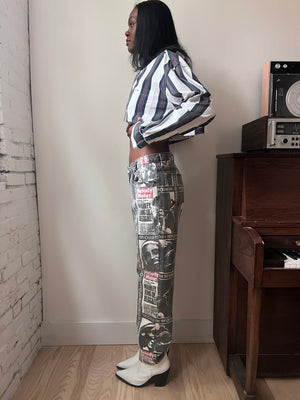 Vintage Bob Marley Printed Denim