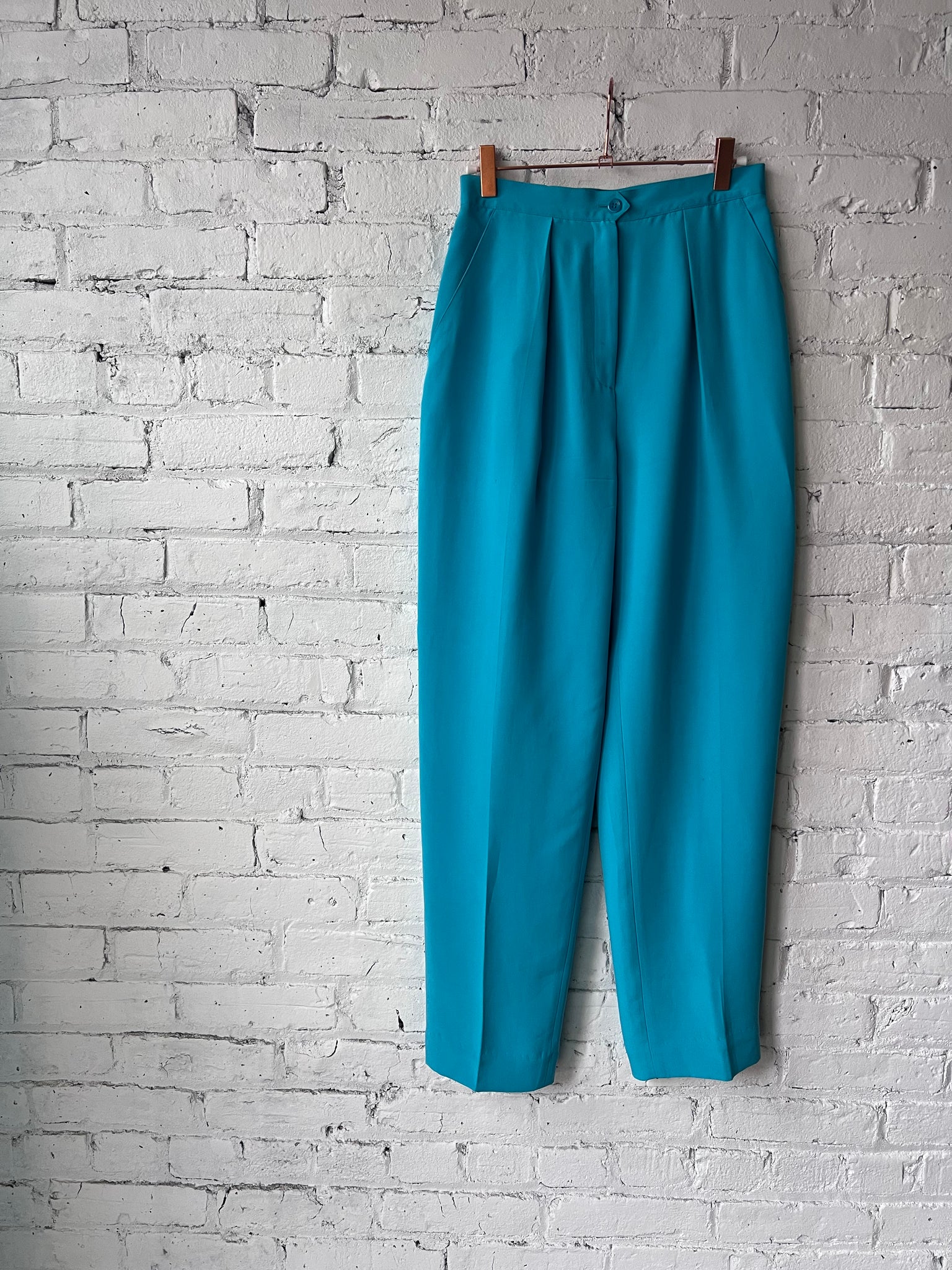 Aqua Blue Silk Suit