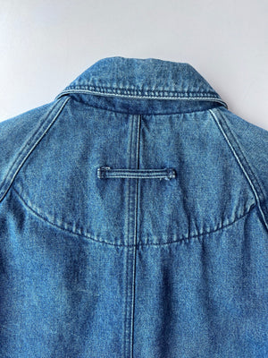 Medium Wash Denim Trench