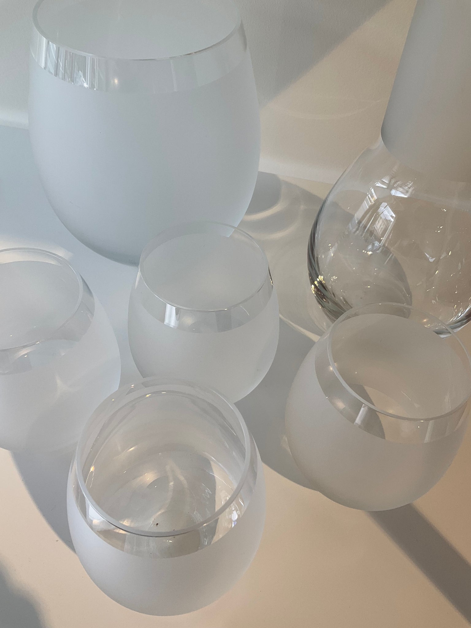 Minimalist Frosted Glassware Set by Calvin Klein