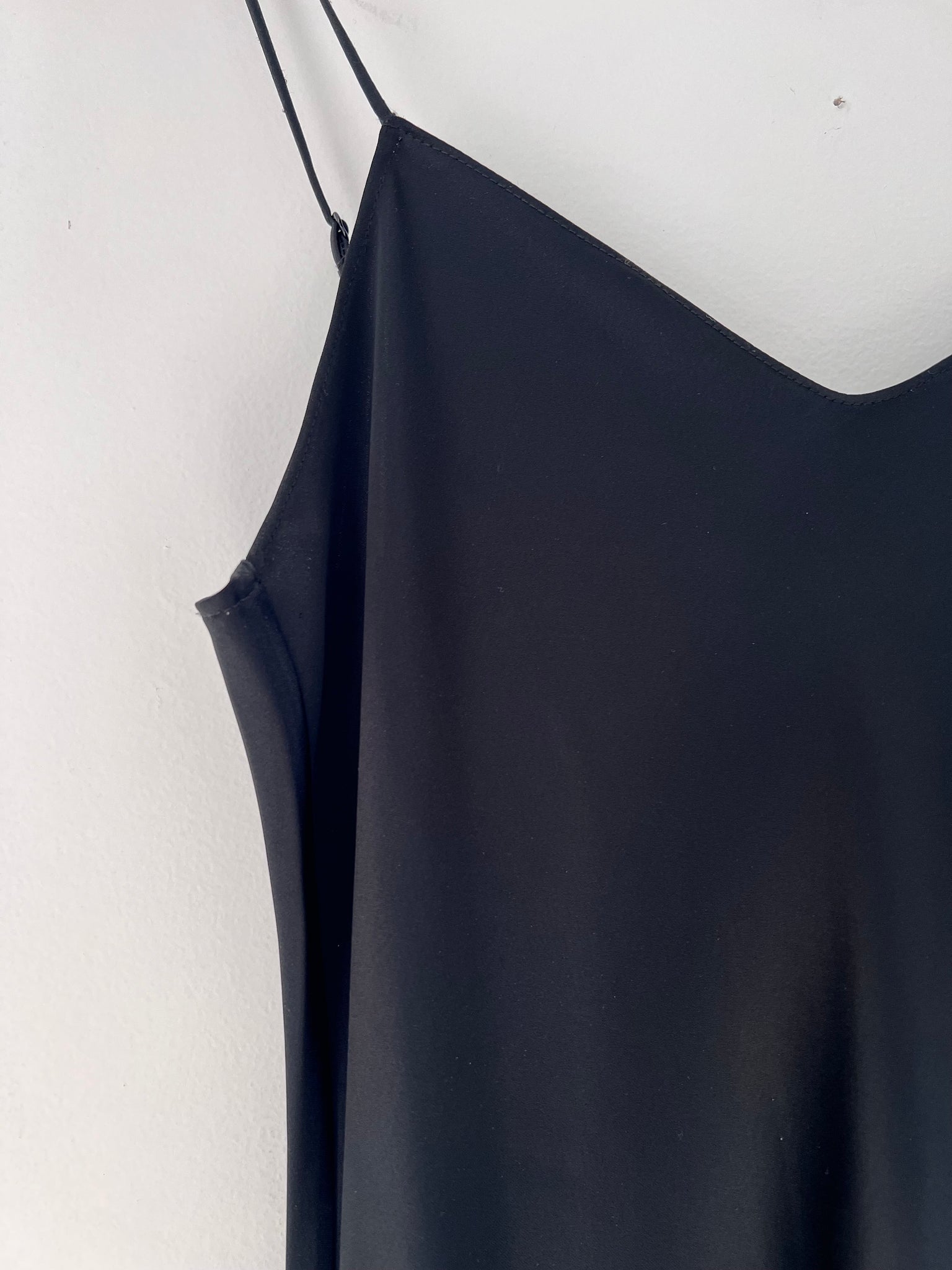 Bias-cut Black Satin Slip Dress by Ralph Lauren