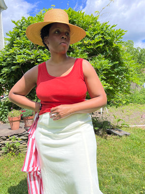 Red Cotton Tank