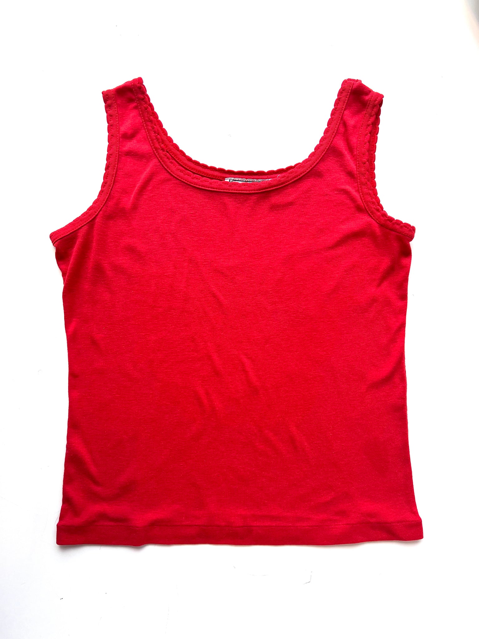 Red Cotton Tank