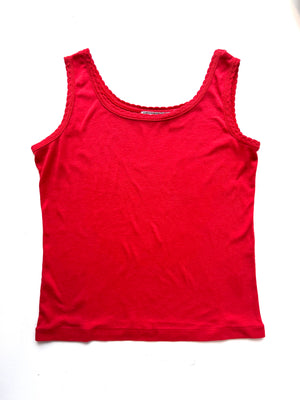Red Cotton Tank