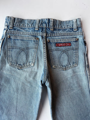 Sasson Light Wash Denim 26”x 26”- 1970s
