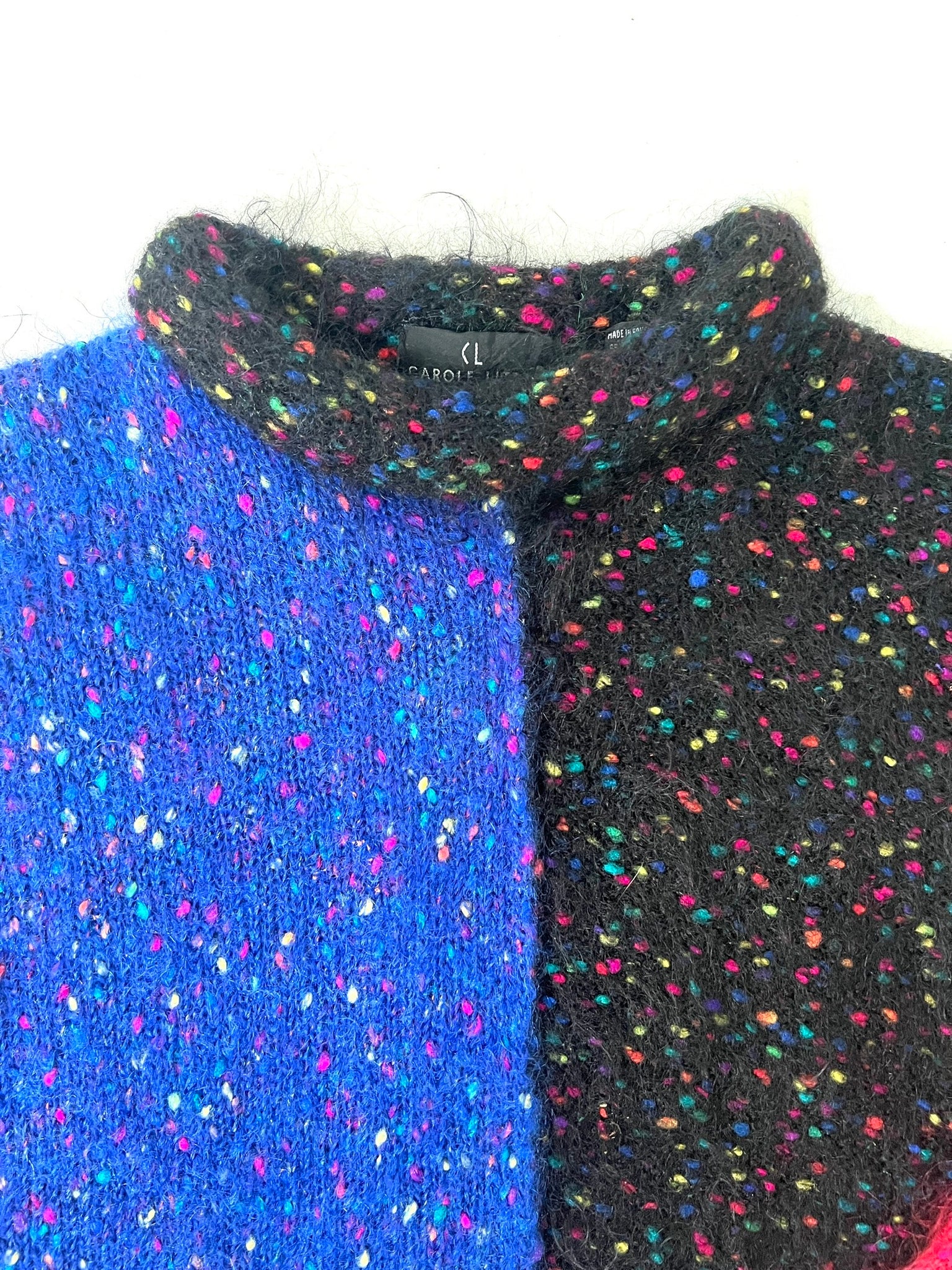 Mohair Color-Block Sweater