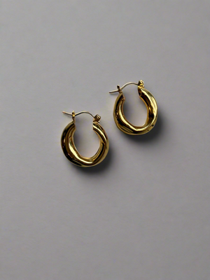 Distressed Hoop - Gold - by Yam