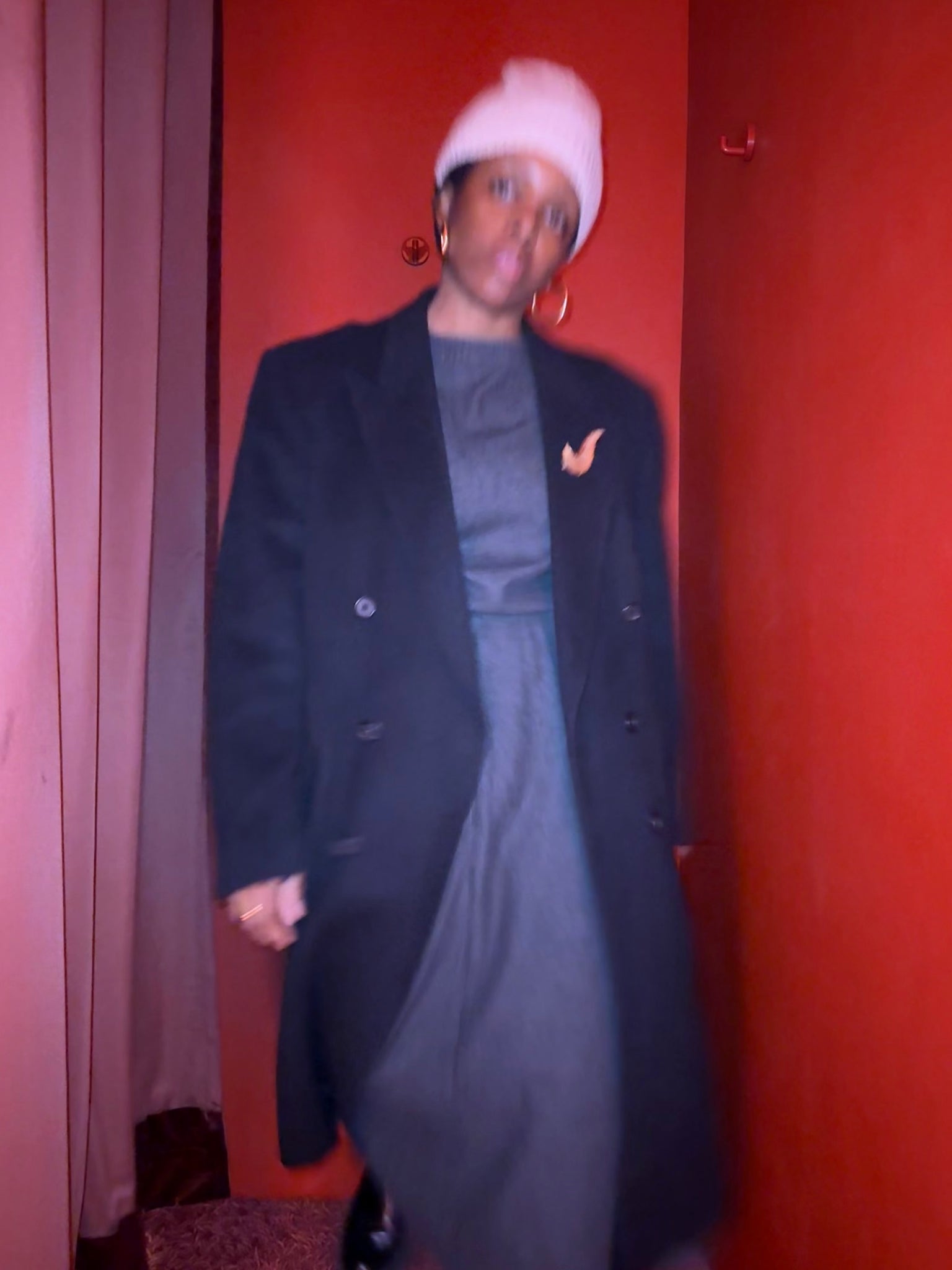 Black Cashmere Coat by Guy Laroche Couture