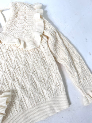 Wool Peasant Sweater
