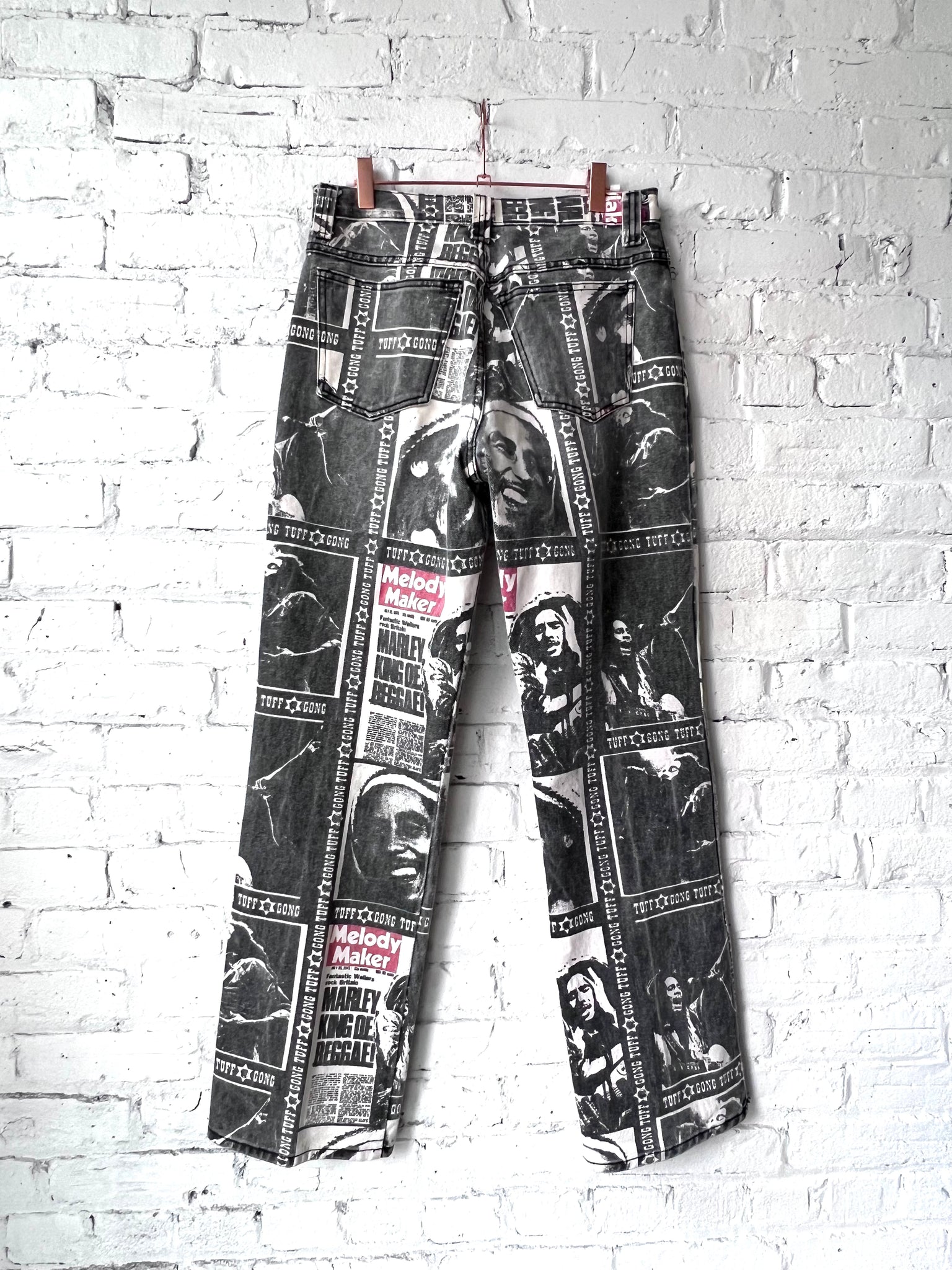 Vintage Bob Marley Printed Denim