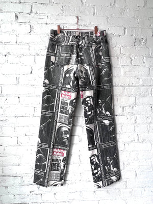 Vintage Bob Marley Printed Denim