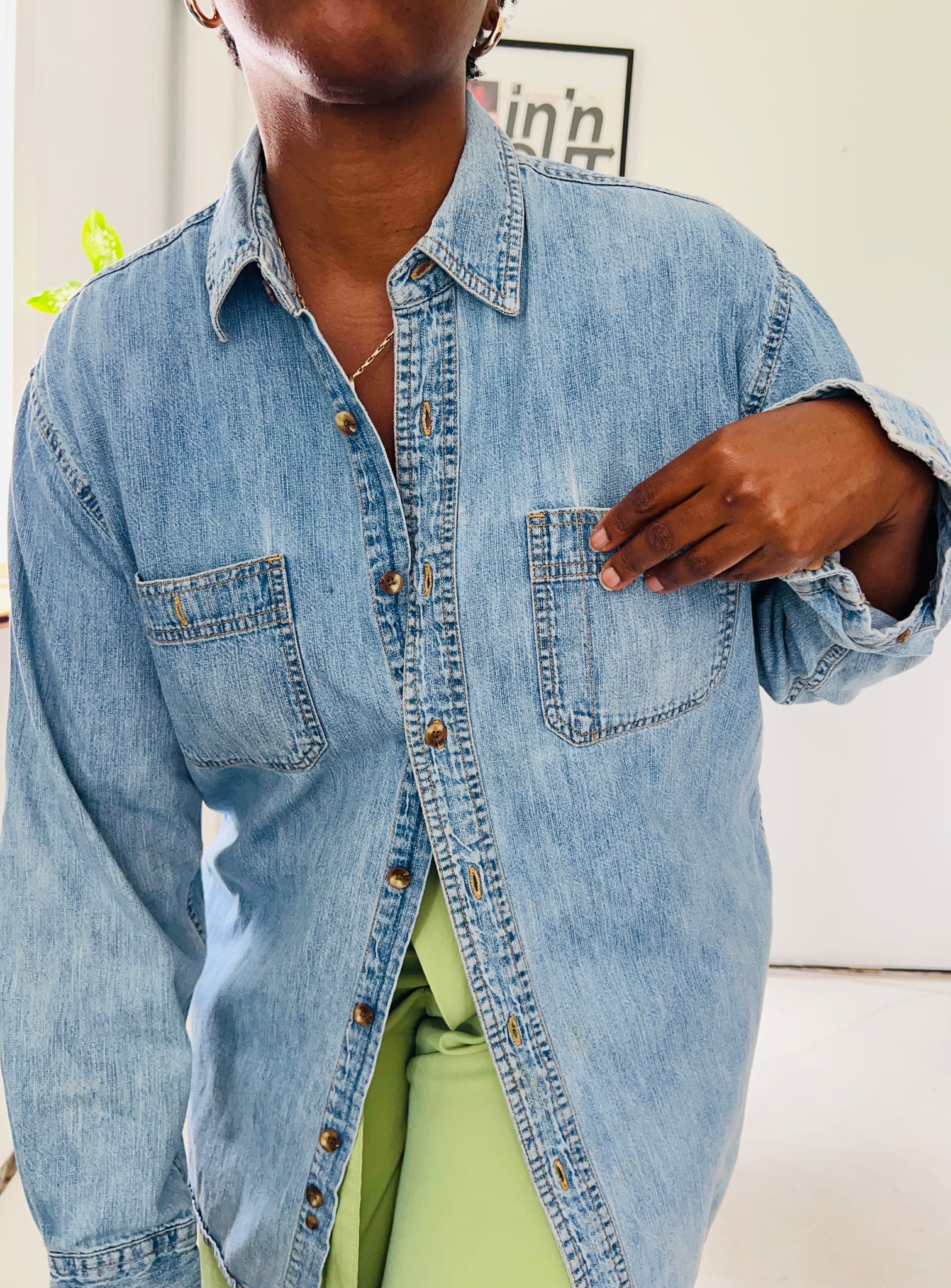 Vintage Denim  Shirt