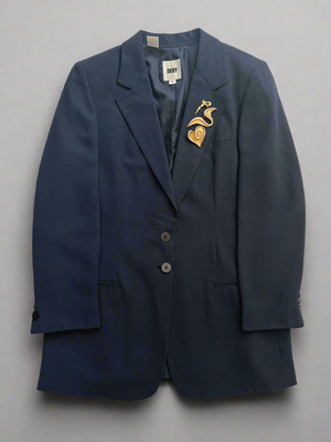 Navy Pinstriped Blazer  by DKNY