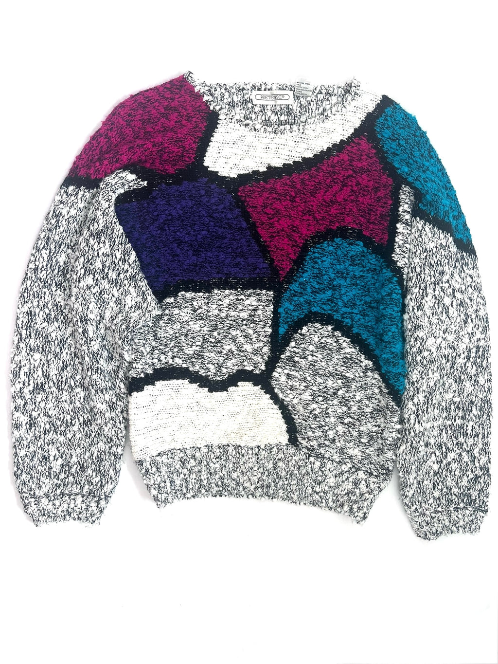 Rose Purple Teal Sweater