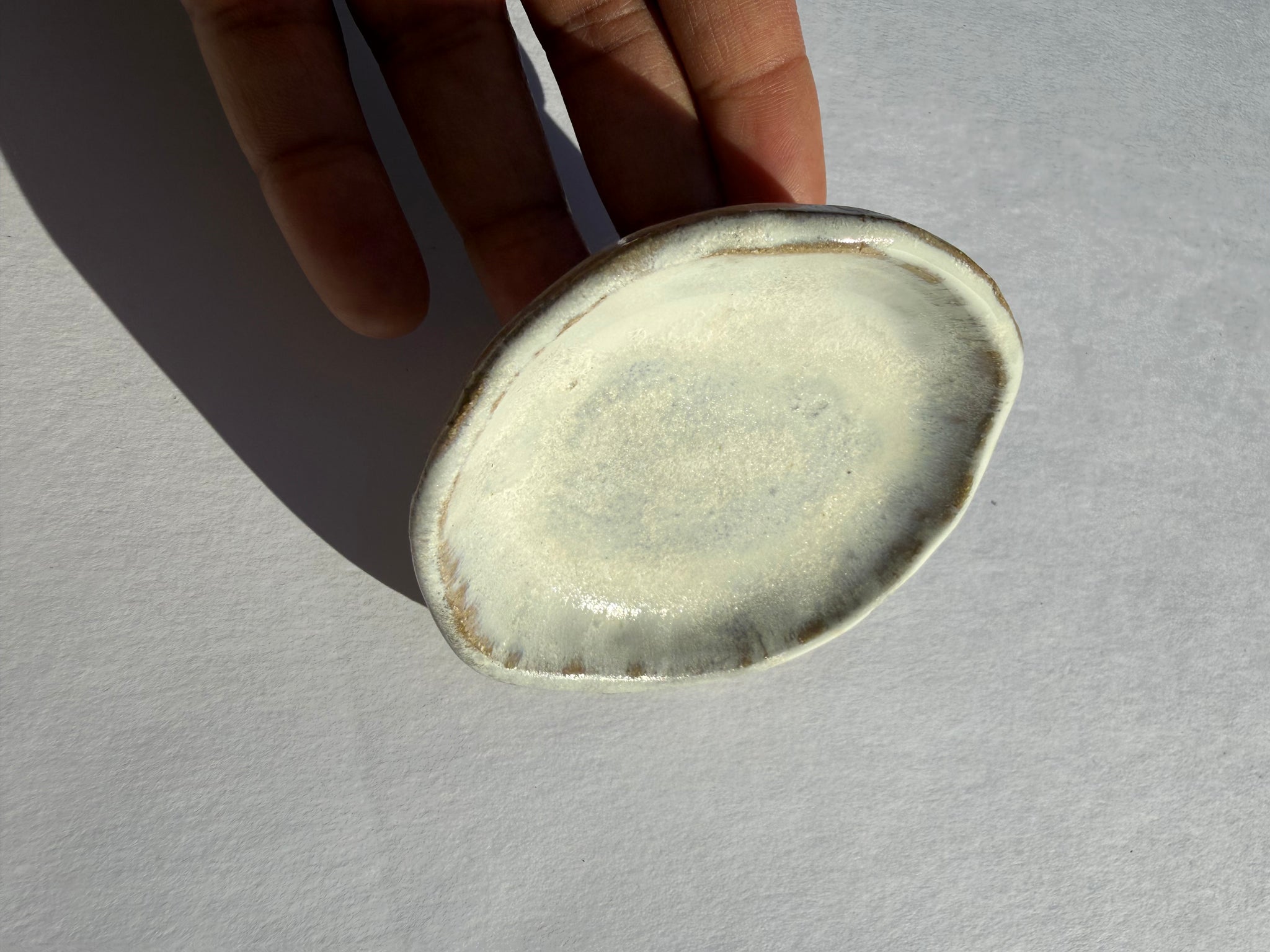 White Pedestal Jewelry Dish