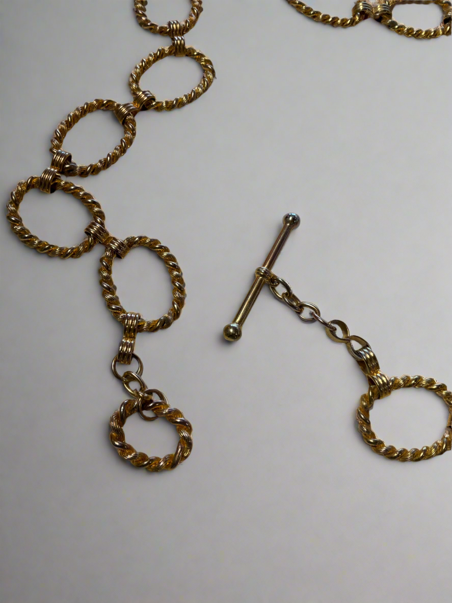 Brass-tone Chain Link Belt