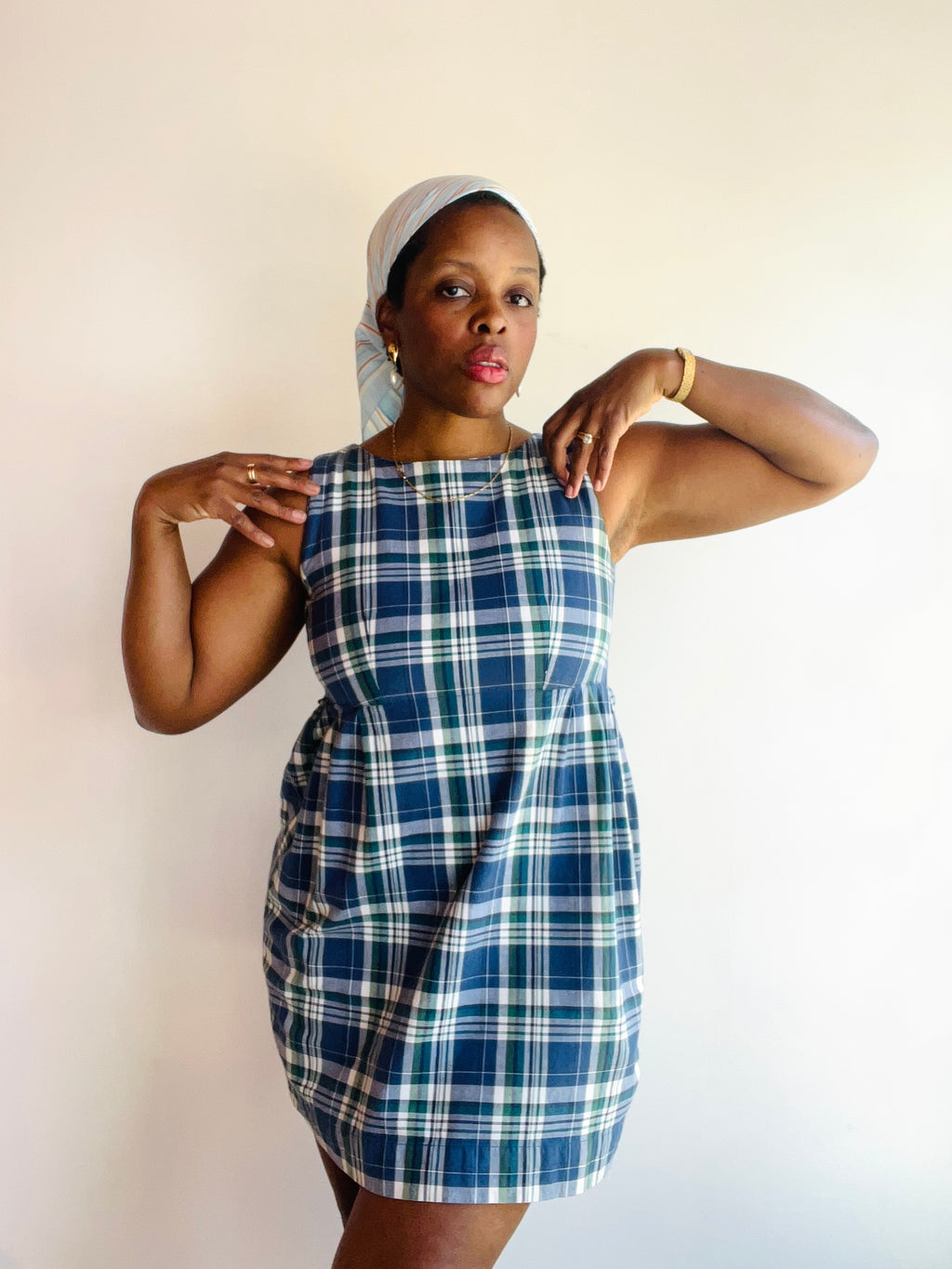 Plaid Cotton Dress by GAP