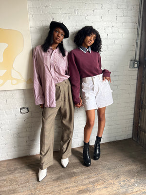 Après L’amour Everyday Button Down with Embroidered Hearts