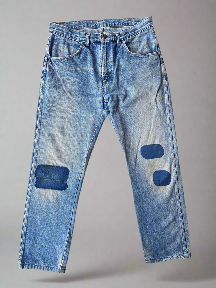 ★RAIVE★ Destroyed Vintage Denim Pants in Blue VJ4SL15022 MUSINSA | RAIVE Destroyed Vintage Denim Pants in Blue