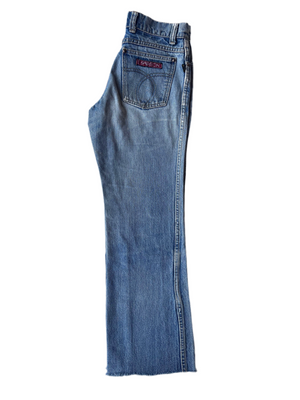 Sasson Light Wash Denim 26”x 26”- 1970s