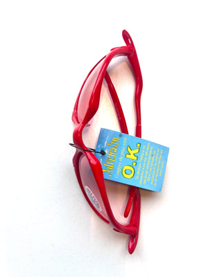 Cherry Red Wrap Around Sunglasses