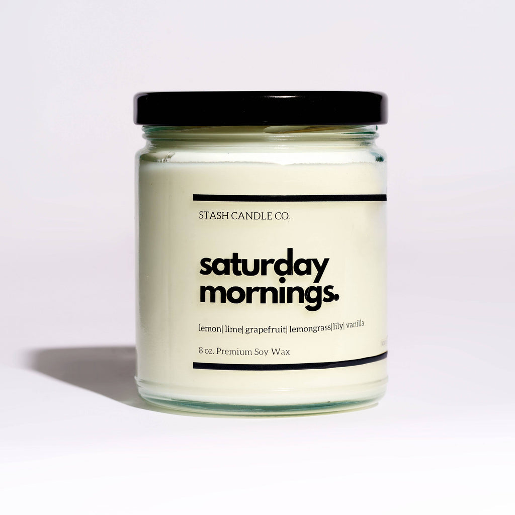 Saturday Mornings Soy Wax Candle - Lemon Lime Grapefruit Vanilla