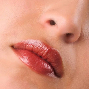 Tinted Lip Balm & Moisturizing Blush -  Brunette Red - 0.17oz