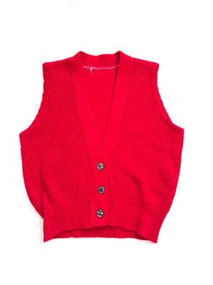 Red Sweater Vest