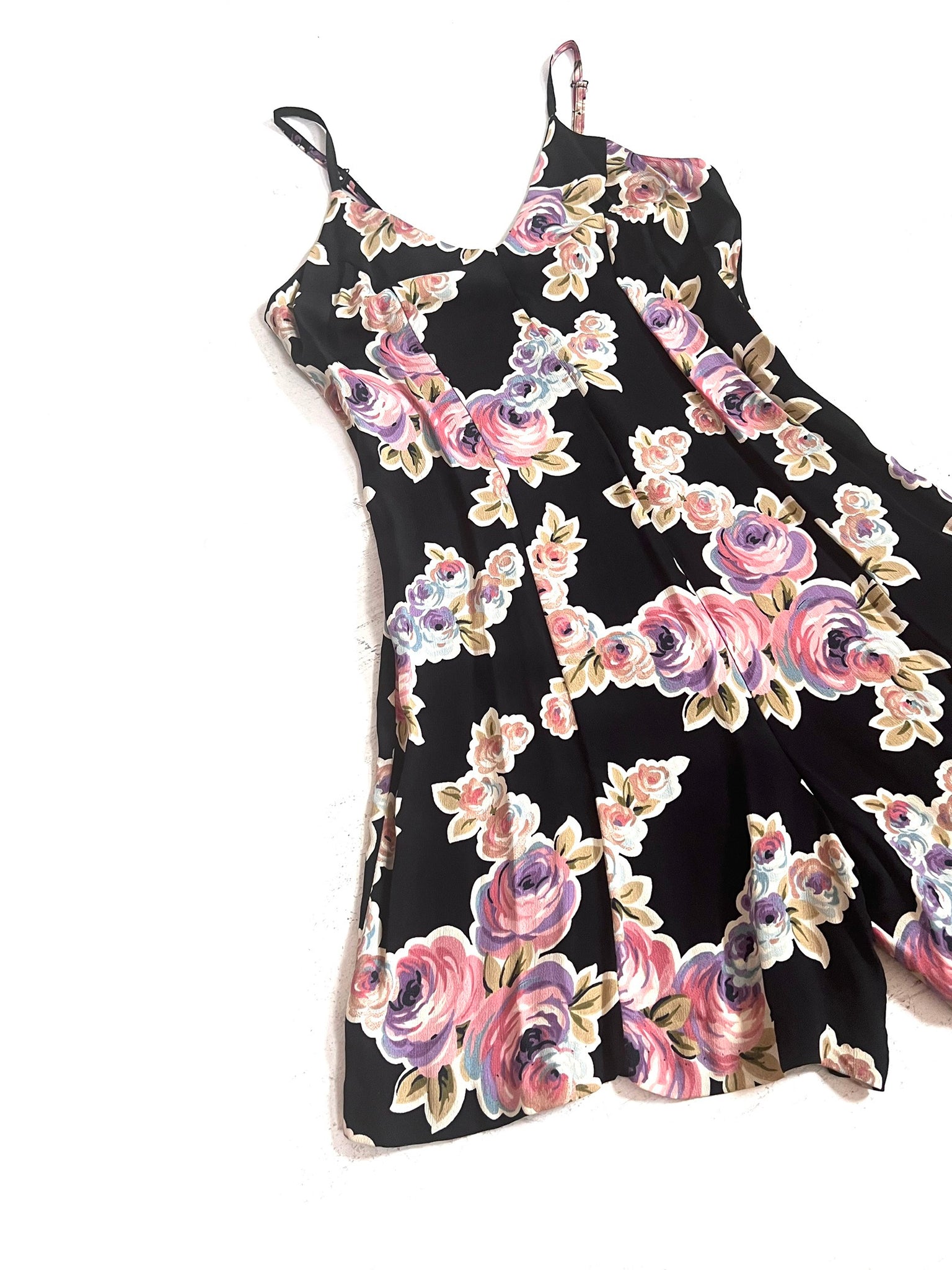 Black Bouquet Romper by Betsey Johnson