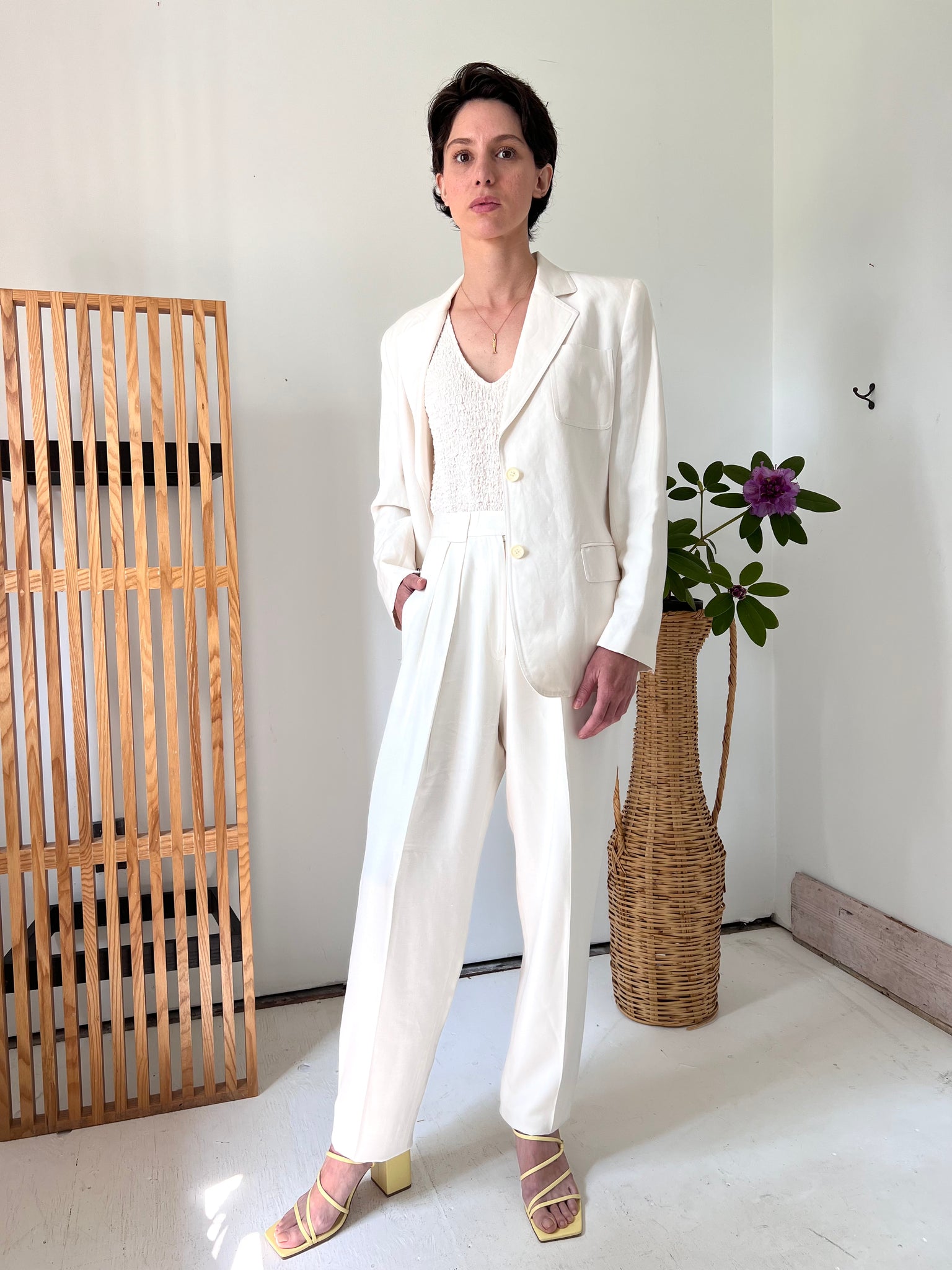 Crème Silk Pant by Christian Dior