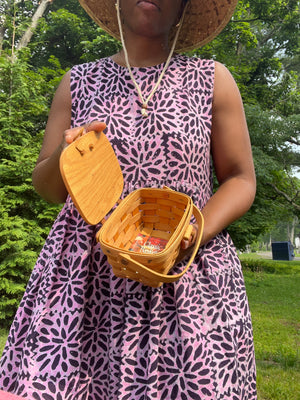 Mini Longaberger Basket with Lid