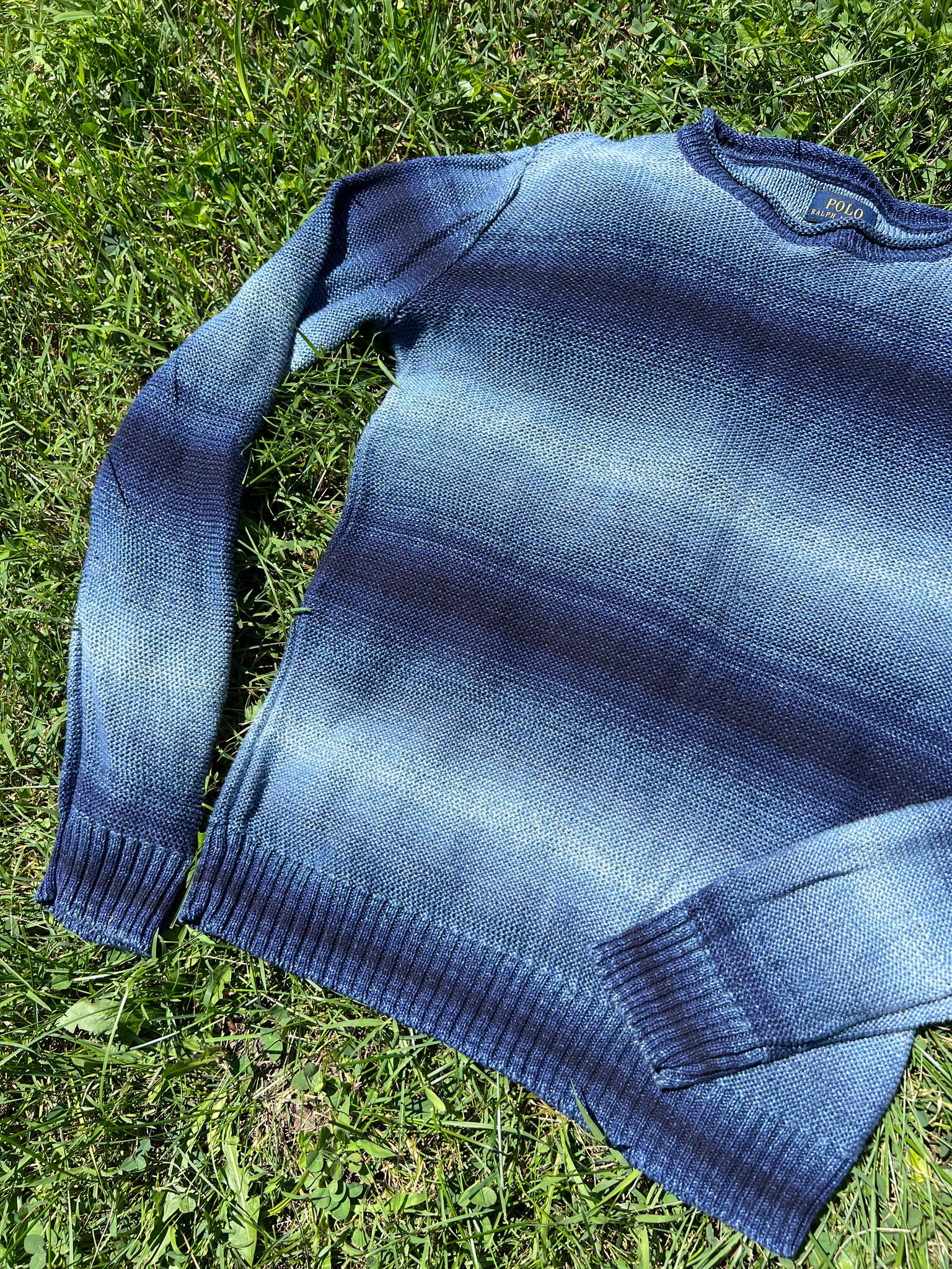 Blue Ombré Sweater by Polo Ralph Lauren