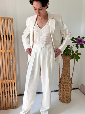 Crème Silk Pant by Christian Dior