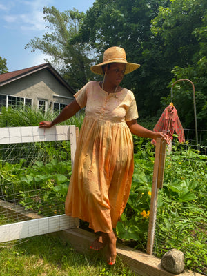Peachy Indian Cotton Dress