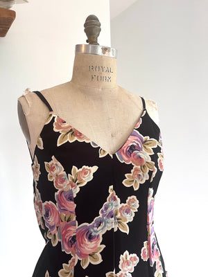 Black Bouquet Romper by Betsey Johnson