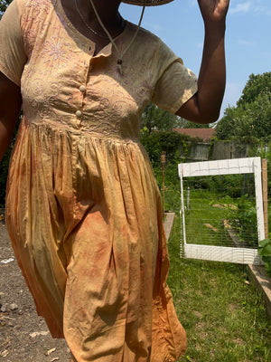 Peachy Indian Cotton Dress