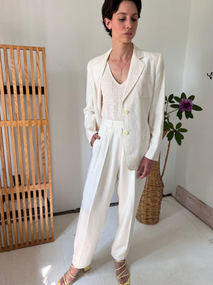 Crème Silk Pant by Christian Dior