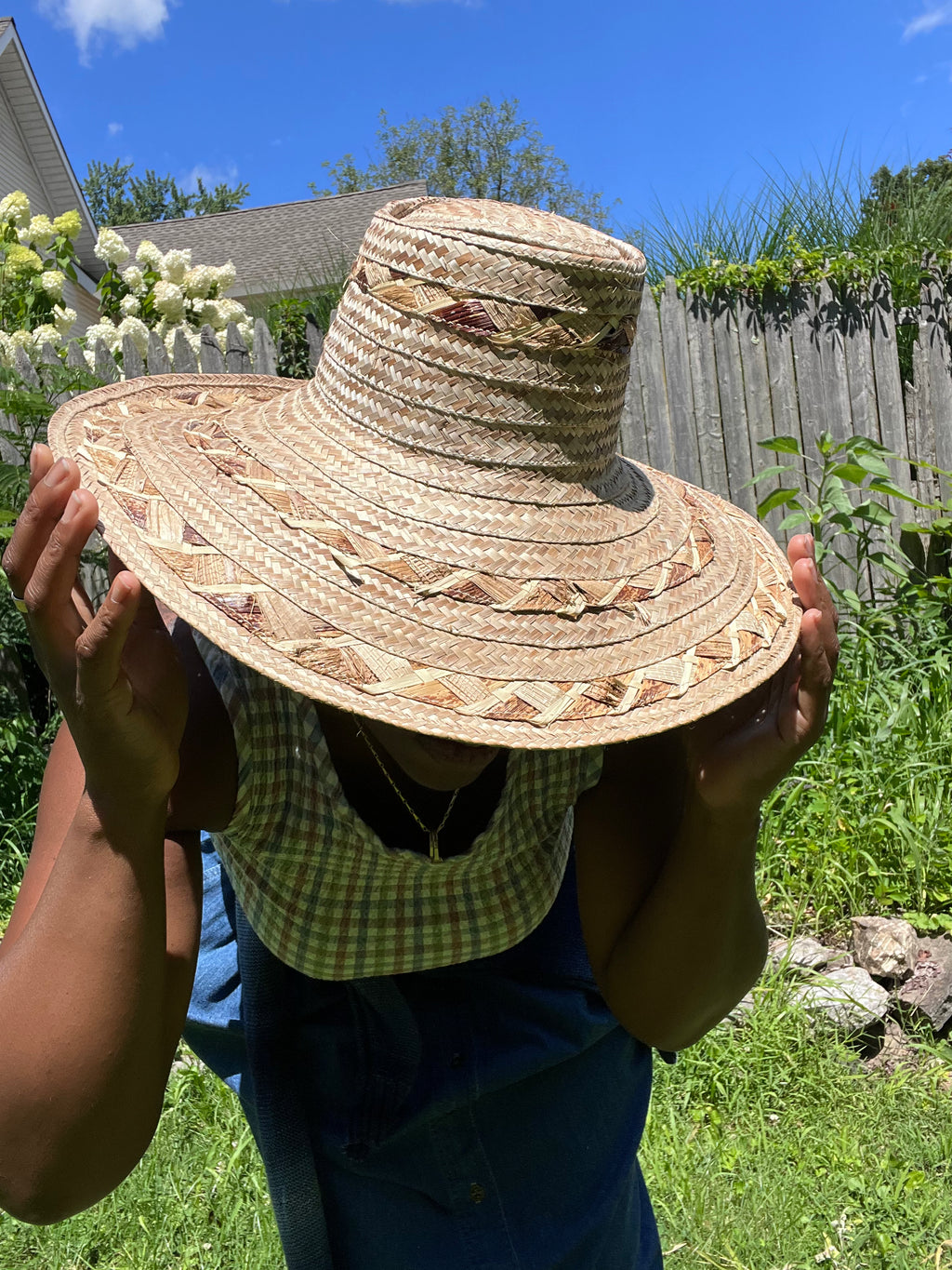 Golden Straw Sun Hat